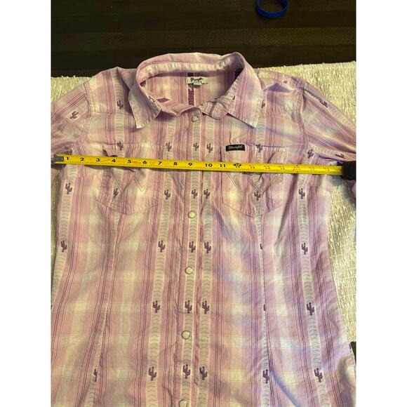 Womens Retro Wrangler Pearl Snap Button Down Size Medium - Picture 6 of 8